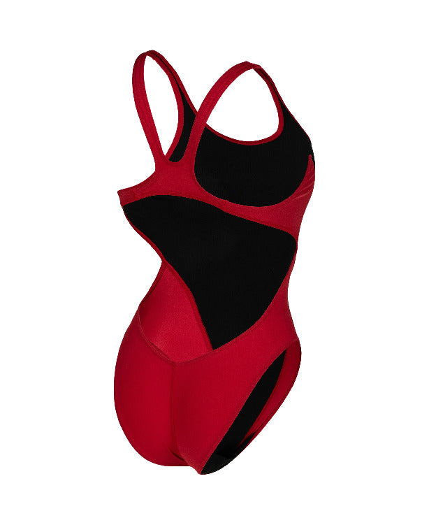 W Team Swimsuit Swim Tech SOLID - Red