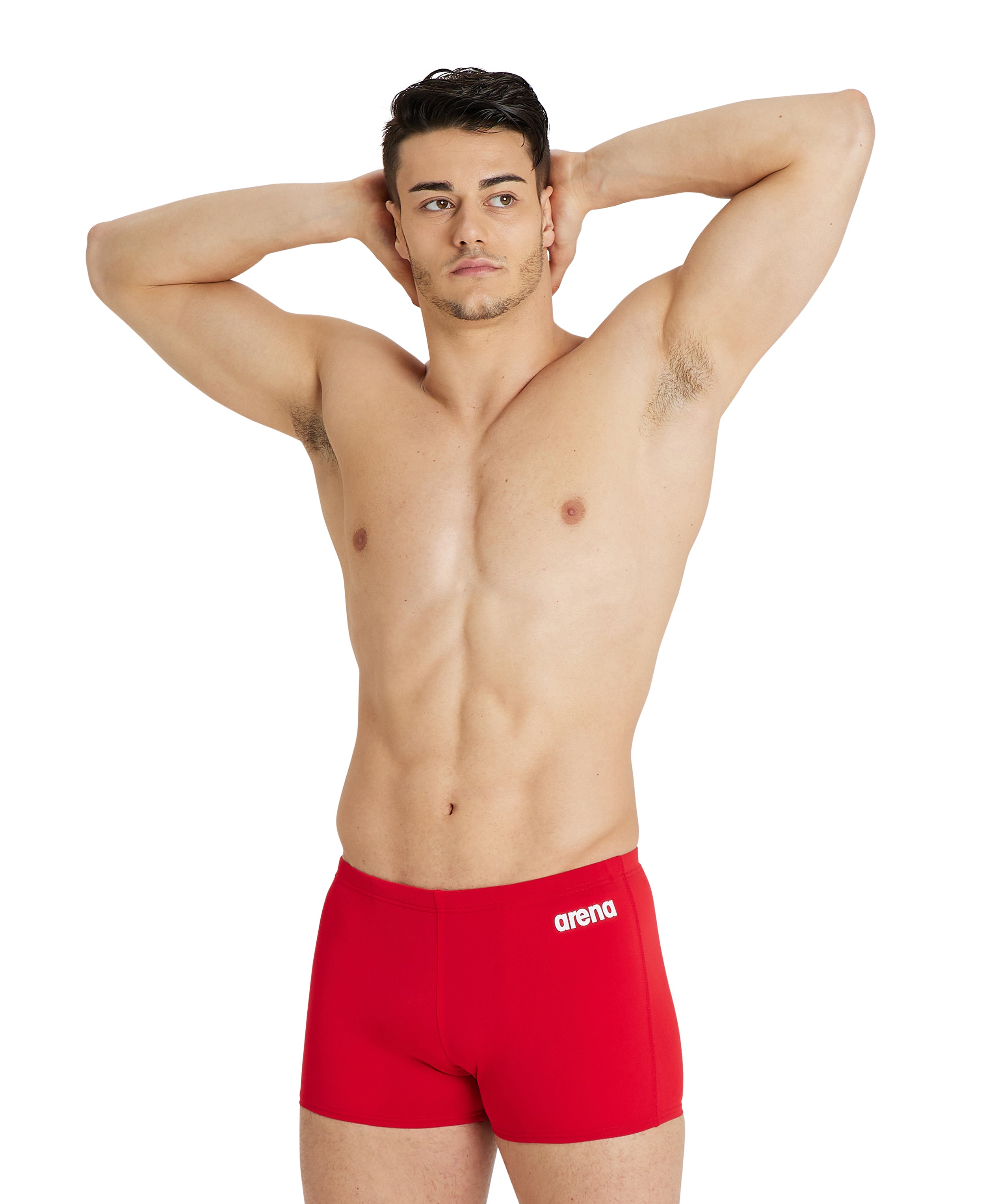 M Team Swim Short Solid - Red