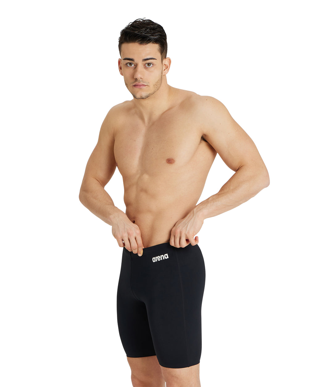 M Team Swim Jammer Solid - Black (UK size)