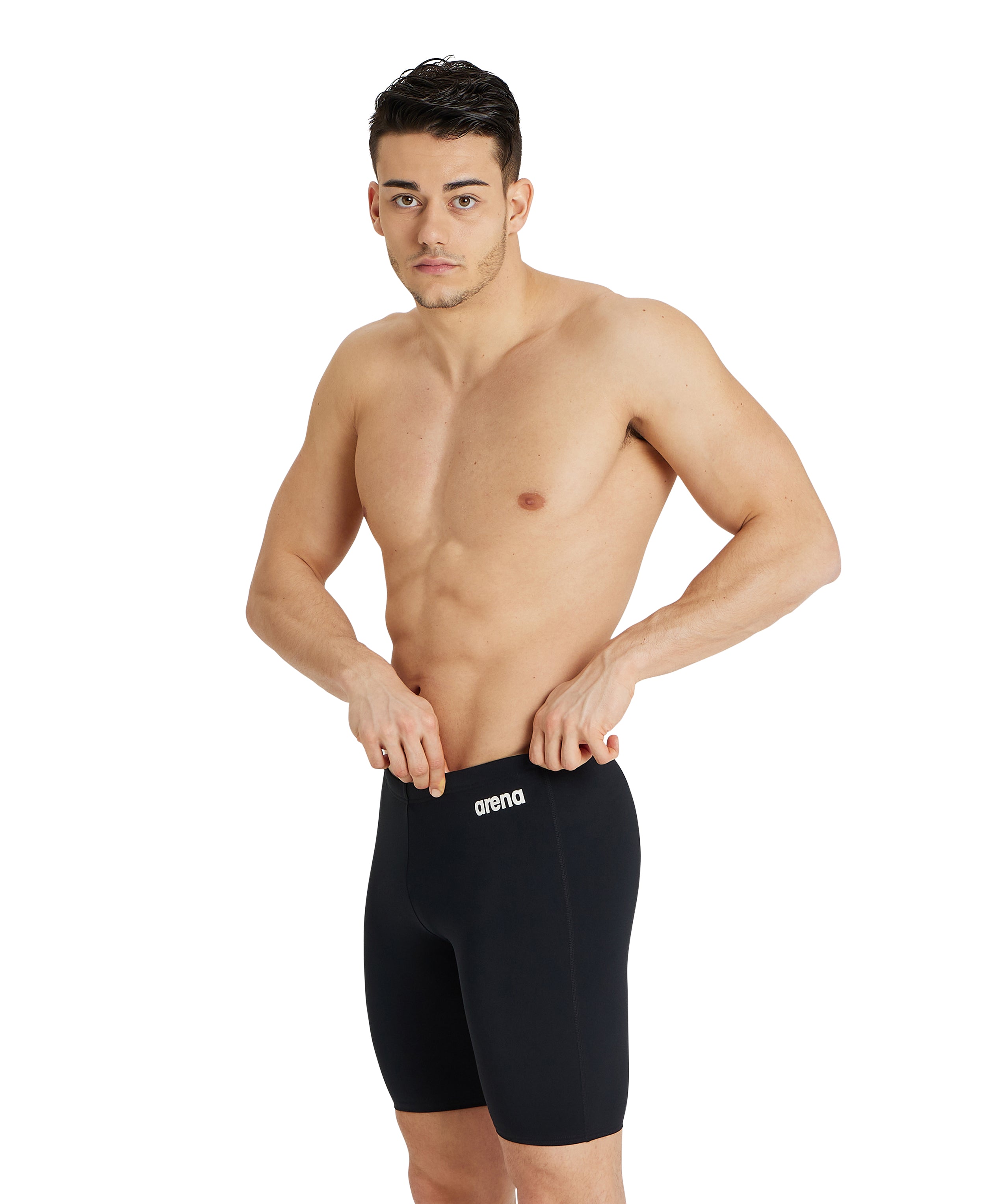 M Team Swim Jammer Solid - Black (UK size)
