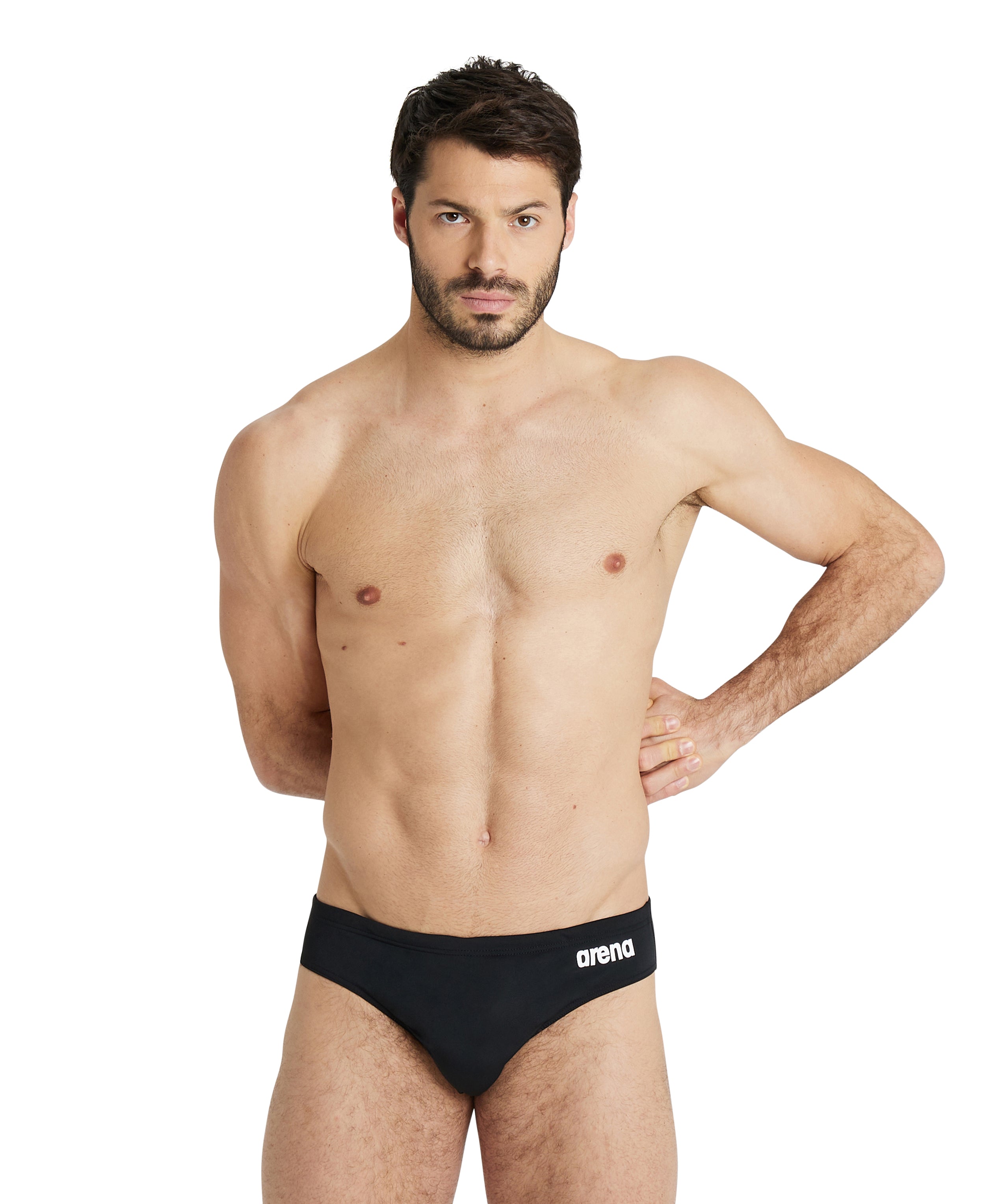 M Team Swim Briefs Solid - Black (UK size)